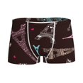thumbnail image 1 of Yiaed Eiffel Tower Print Boys' Boxer Briefs Cotton Casual Stretch Comfort Boys Boxers - Kids Boxer Briefs Underwear for Boys (6-18)-Medium, 1 of 5