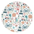 thumbnail image 1 of Yiaed Eiffel Tower Print Christmas Tree Skirt , Tree SkirtsTree Mat for Christmas Winter Holiday Indoor Decorations-48", 1 of 7