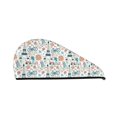 thumbnail image 1 of Yiaed Eiffel Tower Print Hair Cap with Button,Coral Fleece Hair Towel Wrap for Women Wet Hair,Quick Dry Turban for Wet Hair Long Thick Hair, 1 of 5