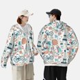 thumbnail image 1 of Yiaed Eiffel Tower Print Sun Shirts UPF 50+ Protection Hoodie Rash Guard Shirt UV Shirt Long Sleeve Fishing Outdoor Lightweightase-3X-Large, 1 of 5
