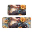 thumbnail image 1 of Yiaed Elegant Cute Panda Sunflower Kitchen Rugs Sets of 2 Kitchen Mats Cushioned Anti Fatigue Kitchen Rug Tapetes Para Cocina for Sink,Laundry Room, 1 of 6
