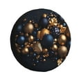 thumbnail image 1 of Yiaed Elegant Golden Blue Ornaments Print Print Tire Wheel Cover, tire covers for trailers,rv wheel covers,rv tire covers, camper tire covers,tire covers for cars-14 inch, 1 of 6