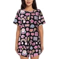 thumbnail image 1 of Yiaed Elements Print Short Sleeve Pajama Sets for Women Casual Crew Neck 2 Piece Lounge Sets Women's Short-Sleeved Pajama-XX-Large, 1 of 5
