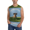 thumbnail image 1 of Yiaed Elephant Dog Print Men's Singlet Vests Summer Running Muscle Tank Tops Gym Undershirt Round Neck Sleeveless for man, 1 of 5