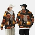 thumbnail image 1 of Yiaed Elephant Sunset in Kenya Print Sun Shirts UPF 50+ Protection Hoodie Rash Guard Shirt UV Shirt Long Sleeve Fishing Outdoor Lightweightase-Medium, 1 of 1