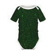 thumbnail image 1 of Yiaed Emerald Green Sparkling Print Infant Climbing Short Sleeve Onesie One-Piece Baby Bodysuit Clothes 0-12 Months -2 Years, 1 of 6
