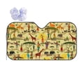 thumbnail image 1 of Yiaed Ethnic African Print Car Windshield Sunshade Front Auto Car Front Window Sun Shade Foldable Sun Visor Shield Cover Auto Accessories for Sedan SUV Truck-Small, 1 of 5