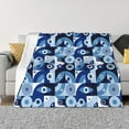 thumbnail image 1 of Yiaed Evil Eye Print Blanket Throw Blanket Soft Cozy Flannel Blanket for Home Bed Sofa Couch Chair-50"x40", 1 of 6
