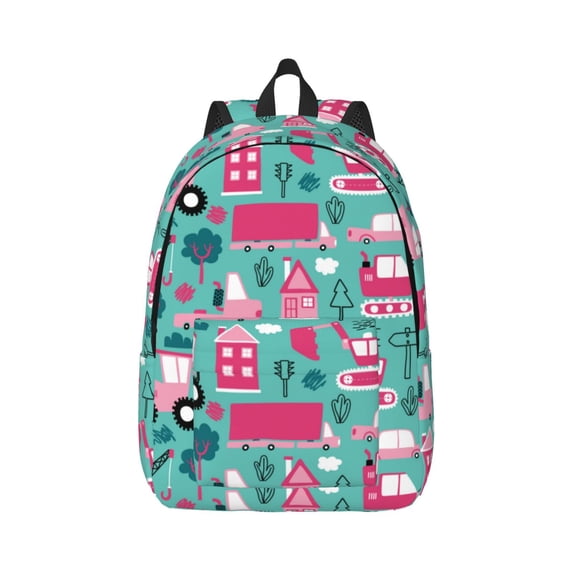Yiaed Excavator Print Backpack, Premium Laptop Backpack, Travel Backpack for Women, Lightweight Backpacks, Comfortable Back Pack-Small