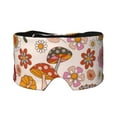 thumbnail image 1 of Yiaed Fall 70s Groovy Hippie Print Sleep Mask Blackout - Soft Eye Cover for Sleeping with Adjustable Veclro Breathable Eye Blindfold for Night Nap Travel, 1 of 7