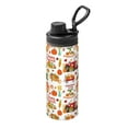 thumbnail image 1 of Yiaed Fall Farm Pumpkin Print Sports Insulated Kettle Bottle Reusable Stainless Steel Insulated Cup, Outdoor Portable Casual Stainless Steel Insulation Cup, 1 of 7