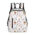 thumbnail image 1 of Yiaed Fall Rabbit Print Lightweight Backpack Travel Backpacks Hiking Daypack for Women Men, 1 of 5