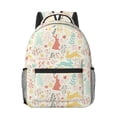 thumbnail image 1 of Yiaed Fall Rabbit Print School Backpack College Backpack Daypacks for Students High School Spacious and Durable Daypack for Work and Travel-One Size, 1 of 6