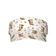 thumbnail image 1 of Yiaed Fall Squirrel Print Sport Sun Visor Hats Adjustable Empty Top Baseball Cap Cotton Ball Caps for Women and Men, 1 of 5