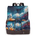 thumbnail image 1 of Yiaed Fantasy Underwater Adventure Print Laptop Backpack for Women Slim Computer Bag Work Travel College Backpack Purse Fits 14 Inch Notebook, 1 of 4