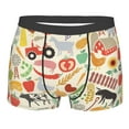 thumbnail image 1 of Yiaed Farm Print Men's Soft Cotton Boxer Shorts Breathable Boxers Underwear Moisture-Wicking Underwear Stretch Boxer Briefs for Man-Large, 1 of 1