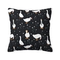 thumbnail image 1 of Yiaed Fashionable Goose Print Pillow Covers Super Soft Decorative Square Throw Pillow Covers Case Cushion Covers for Sofa Couch Bedroom Car Decor（No pillow core）-24"x24", 1 of 7