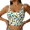 thumbnail image 1 of Yiaed Fathers day Print Ladies Waistcoat Women Sports Vest Vest Sports Women Sports Top Yoga Vest for women-Large, 1 of 8