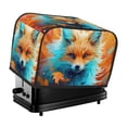 thumbnail image 1 of Yiaed Fiery Red Maple Leaf Fox Print Two Slice Bread Machine Cover, Universal Size Kitchen Appliance Cover for Bread Machine,Bread Machine Cover, 1 of 7
