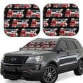 thumbnail image 1 of Yiaed Fire and Rescue Truck Print Car Front Windshield Sun Shade,Foldable Anti-UV Car Sunshade for Front Window for Most Vehicles-Medium, 1 of 5