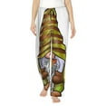 thumbnail image 1 of Yiaed Fishing Gnome Fisherman Print Womens Lounge Pants, Loose PJ Bottoms, Long Pajama Pants for Women-Medium, 1 of 6