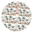 thumbnail image 1 of Yiaed Flamingo Palm Trees Print Christmas Tree Skirt , Tree SkirtsTree Mat for Christmas Winter Holiday Indoor Decorations-30", 1 of 7