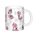thumbnail image 1 of Yiaed Flamingos Tribal Print Ceramics Coffee,Large Handle Design,Extra Large Tea and Coffee Cup for Office and Home Mugs, 1 of 6