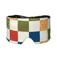 thumbnail image 1 of Yiaed Floral Checkerboard Print Sleep Mask Blackout - Soft Eye Cover for Sleeping with Adjustable Veclro Breathable Eye Blindfold for Night Nap Travel, 1 of 7