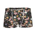 thumbnail image 1 of Yiaed Floral Insects Print Boys' Boxer Briefs Cotton Casual Stretch Comfort Boys Boxers - Kids Boxer Briefs Underwear for Boys (6-18)-Small, 1 of 5
