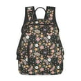 thumbnail image 1 of Yiaed Floral Insects Print Lightweight Backpack Travel Backpacks Hiking Daypack for Women Men, 1 of 5