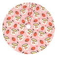 thumbnail image 1 of Yiaed Floral Mugs And Strawberries Print Christmas Tree Skirt , Tree SkirtsTree Mat for Christmas Winter Holiday Indoor Decorations-36", 1 of 7