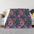 thumbnail image 1 of Yiaed Floral Print Blanket Throw Blanket Soft Cozy Flannel Blanket for Home Bed Sofa Couch Chair-60"x50", 1 of 6