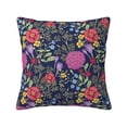 thumbnail image 1 of Yiaed Floral Print Pillow Covers Super Soft Decorative Square Throw Pillow Covers Case Cushion Covers for Sofa Couch Bedroom Car Decor（No pillow core）-26"x26", 1 of 7