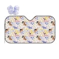 thumbnail image 1 of Yiaed Floral Puppy Print Car Windshield Sunshade Front Auto Car Front Window Sun Shade Foldable Sun Visor Shield Cover Auto Accessories for Sedan SUV Truck-Small, 1 of 1