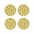 thumbnail image 1 of Yiaed Floral Strawberr Print Leather Coasters for Drinks - Cup Coasters Coffee Table Kitchen Table Bar, Home & Office Gifts Handmade Drink Coasters-Round Shape, 1 of 6