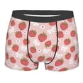 thumbnail image 1 of Yiaed Floral Strawberr Print Men's Soft Cotton Boxer Shorts Breathable Boxers Underwear Moisture-Wicking Underwear Stretch Boxer Briefs for Man-Large, 1 of 5