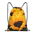 thumbnail image 1 of Yiaed Flower Bush Sunflower Print Drawstring Bags Drawstring Backpack Bulk String Back Pack Gym Sport Bag-Small, 1 of 5