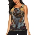 thumbnail image 1 of Yiaed Flower Field Cute Bulldog Print Women's Workout Tank Tops Lightweight Sleeveless Shirts for Women Loose Fit Tops for Athletic Running Tennis Yoga-Medium, 1 of 7