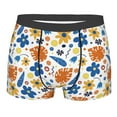 thumbnail image 1 of Yiaed Flower Print Men's Soft Cotton Boxer Shorts Breathable Boxers Underwear Moisture-Wicking Underwear Stretch Boxer Briefs for Man-Medium, 1 of 5