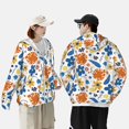 thumbnail image 1 of Yiaed Flower Print Sun Shirts UPF 50+ Protection Hoodie Rash Guard Shirt UV Shirt Long Sleeve Fishing Outdoor Lightweightase-Small, 1 of 5
