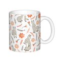 thumbnail image 1 of Yiaed Flower Rabbit Print Ceramics Coffee,Large Handle Design,Extra Large Tea and Coffee Cup for Office and Home Mugs, 1 of 6