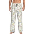 thumbnail image 1 of Yiaed Flower Rabbit Print Men's Lounge Pants, Loose PJ Bottoms, Long Pajama Pants for Men-XX-Large, 1 of 5