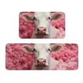 thumbnail image 1 of Yiaed Flower White Cow Kitchen Rugs Sets of 2 Kitchen Mats Cushioned Anti Fatigue Kitchen Rug Tapetes Para Cocina for Sink,Laundry Room, 1 of 6