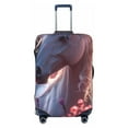 thumbnail image 1 of Yiaed Flower White Horse Print Travel Luggage Cover Suitcase Protector Fits 18-32 Inch Luggage Wheel Covers Patterned Elastic Luggage Anti-scratch（No luggage）-Small, 1 of 5