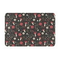 thumbnail image 1 of Yiaed Fly Agaric and Flowers Print Flannel Doormat Mat Outdoor Indoor Door Mats, Non Slip Durable Entrance Rugs for Outside Entry, Porch, Resist Dirt, 16"x24", 1 of 7
