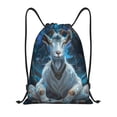 thumbnail image 1 of Yiaed Forest Meditating Goat Print Drawstring Bags Drawstring Backpack Bulk String Back Pack Gym Sport Bag-Medium, 1 of 5