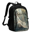 thumbnail image 1 of Yiaed Forest Meditating White Tiger Print Laptop Backpack,Business Travel Durable Laptops Backpack with USB Charging Port,Water Resistant College Computer Bag, 1 of 5
