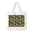 thumbnail image 1 of Yiaed Forest Squirrel Print Fluffy Shoulder Bag Plush Bags Women Ladies Tote Bag Fluffy White Furry Purse Handbag for Autumn and Winter, 1 of 7