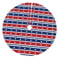 thumbnail image 1 of Yiaed Fourth Of July Print Christmas Tree Skirt , Tree SkirtsTree Mat for Christmas Winter Holiday Indoor Decorations-30", 1 of 7