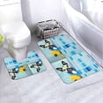 thumbnail image 1 of Yiaed French Bulldog Dog in a Bathtub Print Bathroom Mat Set 2 Pieces Mat Anti-Skid Pad Ultra Soft and Absorbent Bathroom Bath Mat Contour Bath Rugs for Toilet Base, 1 of 6